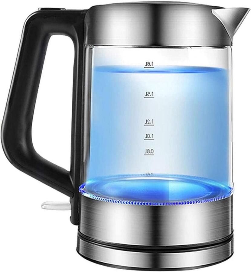 Elektrische Waterkoker Grote Waterkoker Snel Water Koken BPA-vrij Glasontwerp 8 Liter Transparant