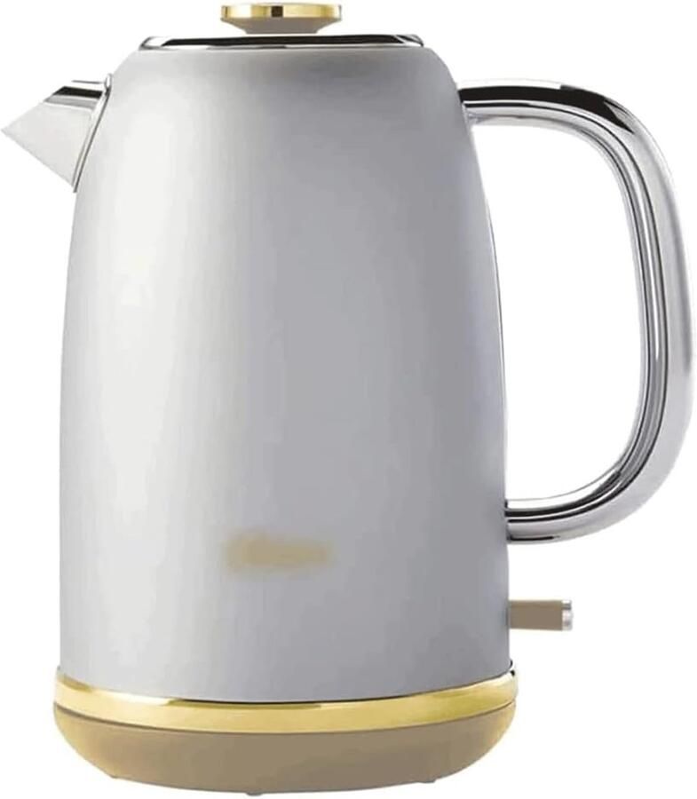 Elektrische Waterkoker Heetwaterboiler Snel Water Koken Automatische Uitschakeling 1.7 Liter Wit