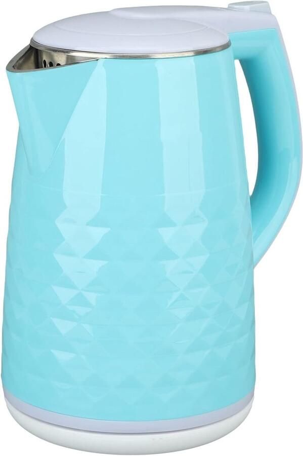 Elektrische Waterkoker Heetwaterkoker Theeketel Snel Water Koken Automatische Uitschakeling 2 Liter Inhoud Blauw