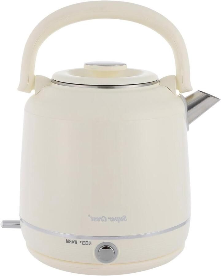 Elektrische Waterkoker Huishoudelijke Waterkoker Snel Water Koken Automatische Uitschakeling 25 Liter Beige