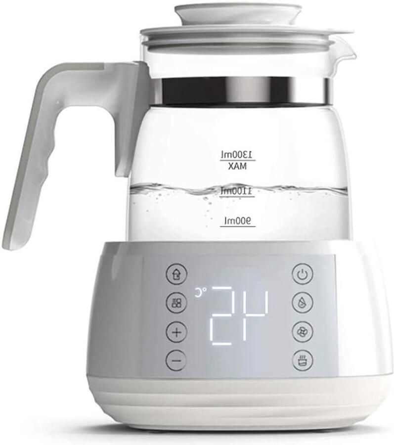 Elektrische Waterkoker Ketel Kokend Water Snel Water Koken Multifunctionele Modi 1.3 Liter Grijs