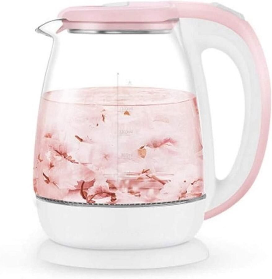 Elektrische waterkoker Ketel voor thee Snel water koken Temperatuurregeling 1.8 Liter Rood