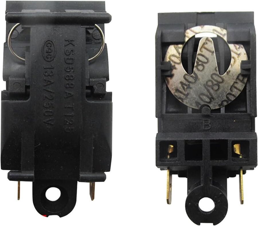 Elektrische Waterkoker Knop Stoomknop Vervanging Veilig Koken Slimme Temperatuurbewaking 5 x 2 x 1 cm Zwart