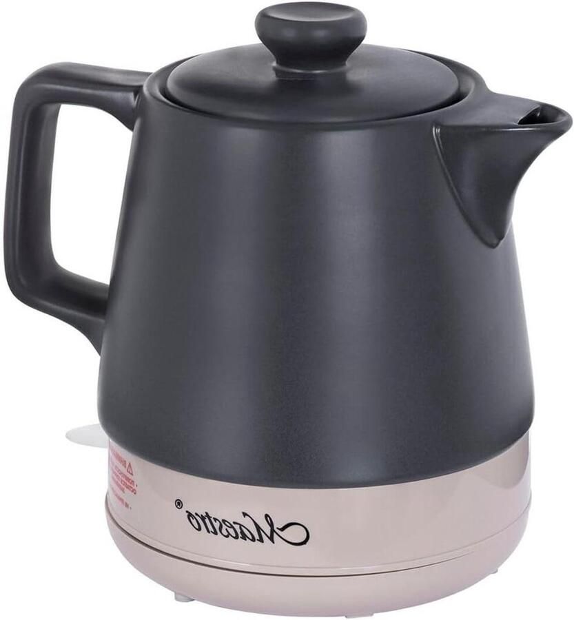 Elektrische Waterkoker Koffie Maker Snel Water Koken Snelle Verwarming 1 Liter Zwart