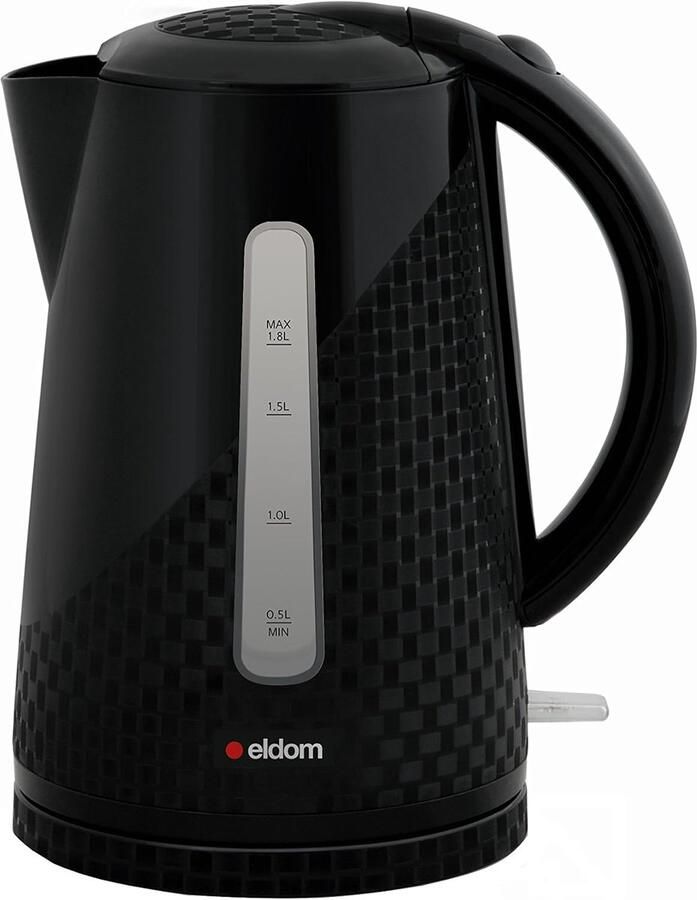 Elektrische Waterkoker Koffie Thee Maker Snel Water Koken Hoge Kwaliteit Componenten 1.7 Liter Capaciteit Zwart