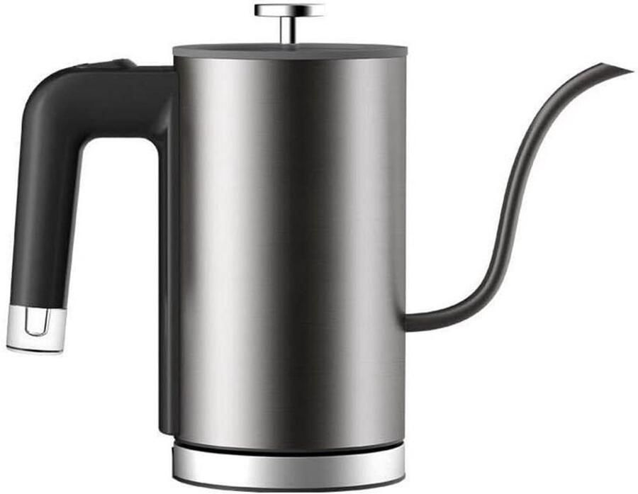 Elektrische Waterkoker Koffieketel Zwanenhals Thee en Koffie Snelverwarming 800W 06 Liter Grijs