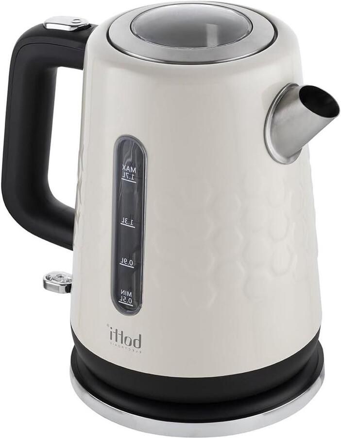 Elektrische waterkoker Kookapparaat Koffie en thee Verborgen verwarmingselement 17 liter Grijs