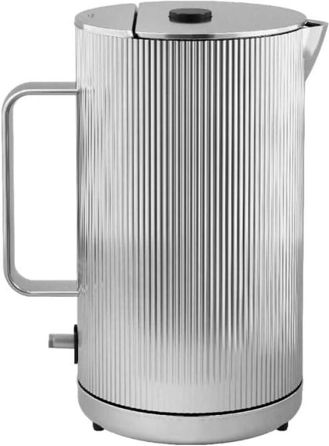 Elektrische Waterkoker Kookketel Roestvrijstaal Snel Water Koken Iconisch Design 1.5 Liter Zilverkleurig
