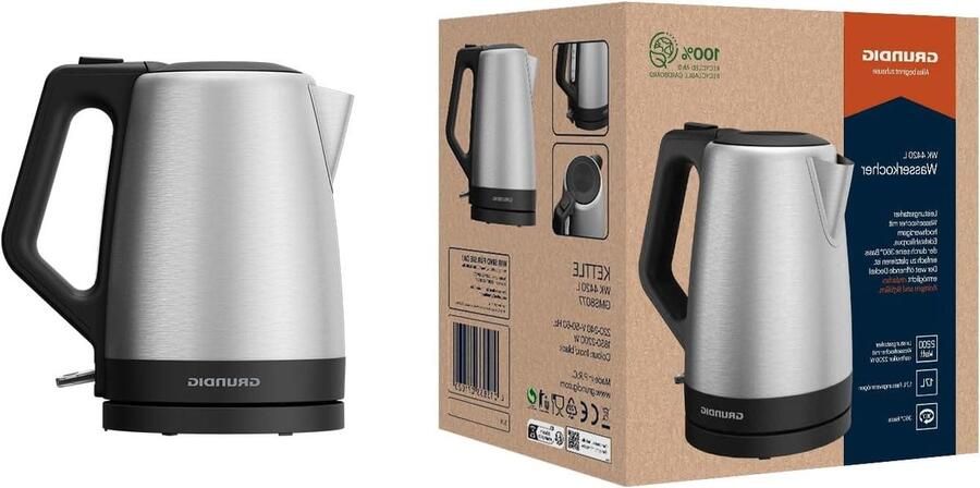 Elektrische Waterkoker Kookketel Snel Water Koken Verborgen Verwarmingselement 17 Liter Roestvrij Staal