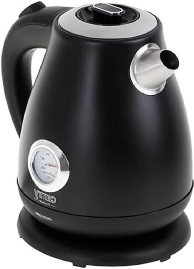 Elektrische Waterkoker Kookketel Thermometer Snel Water Koken Met Geïntegreerde Thermometer 17 Liter Zwart