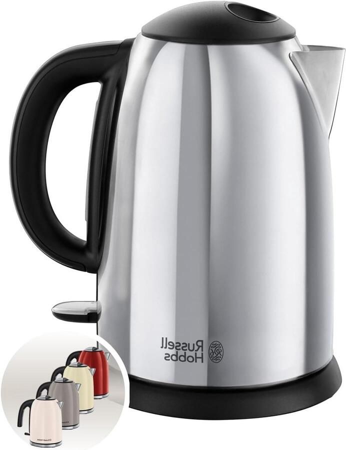 Elektrische Waterkoker Kookketel Warmwater Snel Water Koken Snelkookfunctie 1-3 Kopjes 1.7L Zwart - Foto 2