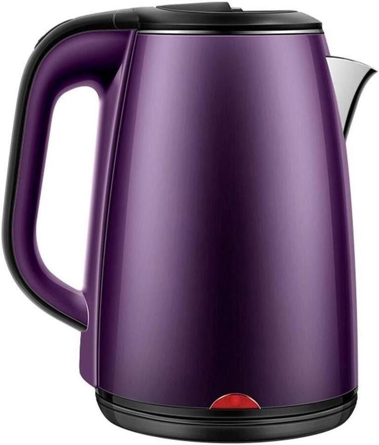 Elektrische Waterkoker Kruik Waterkoker Snel Water Koken 360 Graden Basis 1.8 Liter Paars