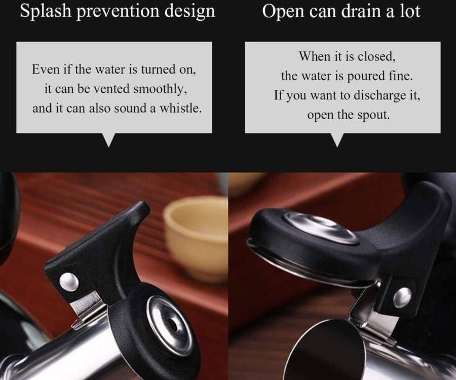 Elektrische Waterkoker met Grote Capaciteit Rvs Kookplaat voor Koffie en Thee (3L 4L 5L 6L)