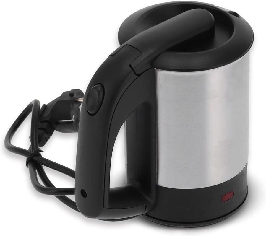 Elektrische Waterkoker Mini Theeketel Snel Water Koken Automatische Uitschakeling 05 Liter Zilver