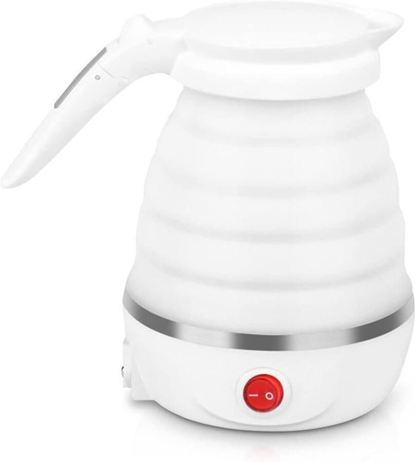 Elektrische Waterkoker Opvouwbare Ketel Reizen en Kamperen Ruimtebesparend Ontwerp 0.6 Liter Wit