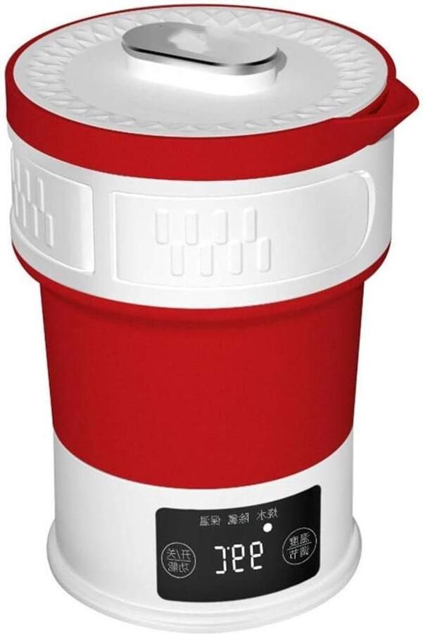 Elektrische Waterkoker Opvouwbare Waterkoker Reizen en Kamperen Voedselveilig Materiaal Minder dan 1 liter Rood