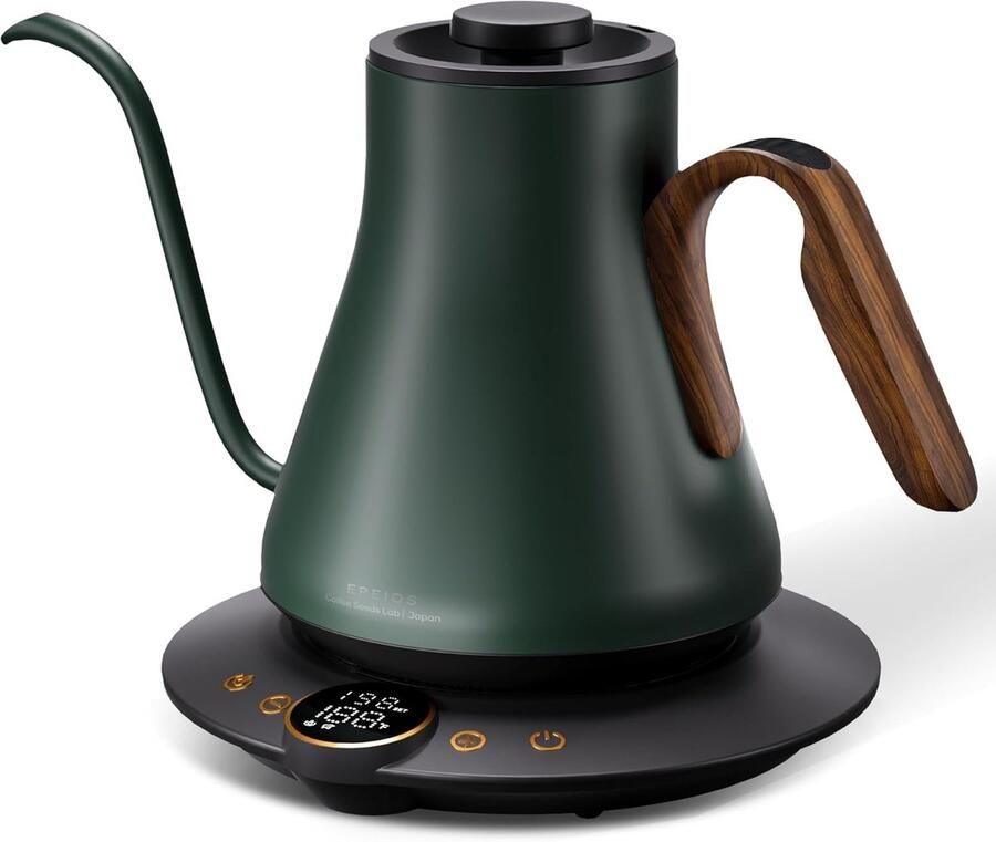 Elektrische Waterkoker Precisie Koken Koffie Thee Constante Temperatuur 0.9 Liter Groen