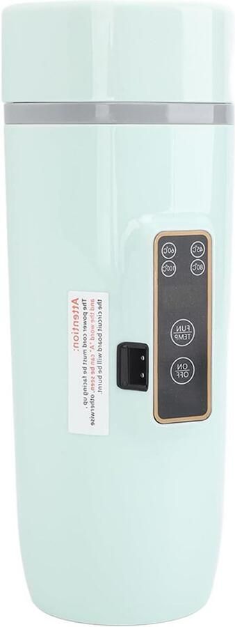 Elektrische Waterkoker Reis Koker Onderweg Drankjes Intelligente Temperatuur 350 ml Zwart
