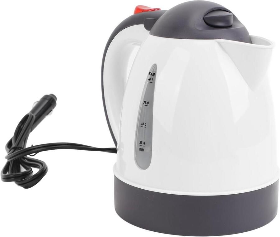 Elektrische Waterkoker Reis Theepot Onderweg Verwarmen Lekkende Tuit 1000 Ml Wit