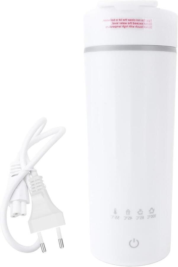 Elektrische Waterkoker Reis Waterkoker Persoonlijk Gebruik Snelle Verwarming 475 ml Zwart