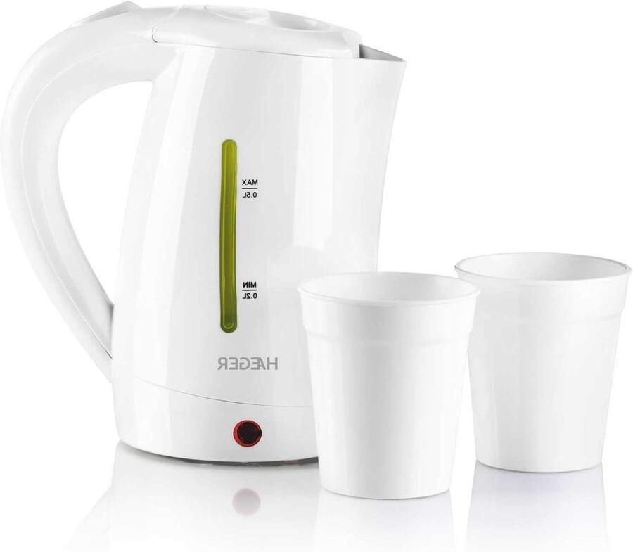 Elektrische waterkoker Reis waterkoker Snel water koken Automatische uitschakeling 05 liter Wit