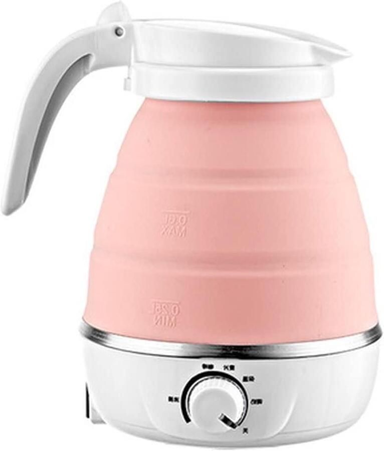 Elektrische Waterkoker Reis Waterkoker Vouwen Koffie Warm Houden Opvouwbaar Ontwerp 600 ml Wit