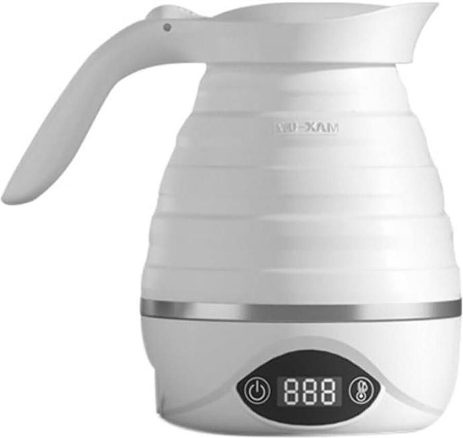Elektrische Waterkoker Reis Waterkoker Warme Dranken Maken Opvouwbaar Ontwerp 850W Vermogen Wit