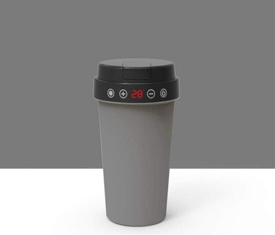 Elektrische Waterkoker Reis Waterkoker Water Verwarmen Onderweg Licht en Makkelijk 500ml Capaciteit Grijs