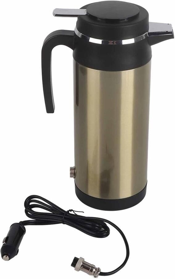Elektrische Waterkoker Reiskoker Auto Onderweg Warm Water Vacuüm Isolatie 1200 ML 24V