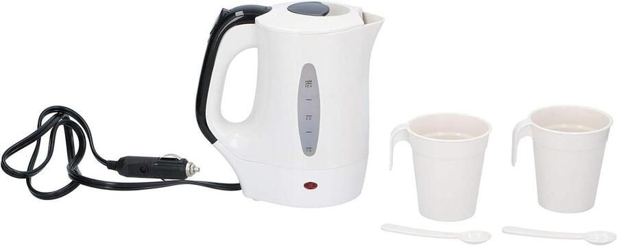 Elektrische Waterkoker Reiskoker Onderweg Koken Automatische Kookstop 0.5 Liter Wit