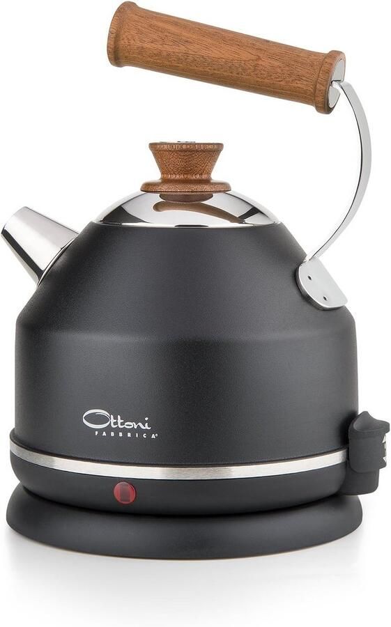 Elektrische Waterkoker Roestvrij Staal met Houtlook Handvat 1.7L 2400W