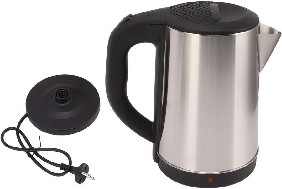 Elektrische Waterkoker Roestvrij Staal Snel Water Koken Automatische Uitschakeling 2.3 Liter Inhoud Zilver