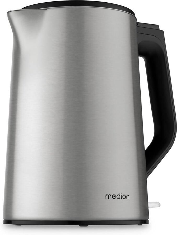 Elektrische Waterkoker Roestvrij Staal Snel Water Koken Warmhoudfunctie Dubbelwandig 15 Liter 2200W Zilver