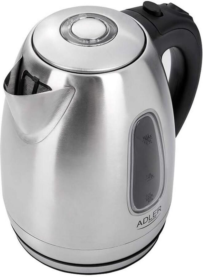 Elektrische Waterkoker RVS 1.7 Liter met Temperatuurindicator en 2200W Vermogen
