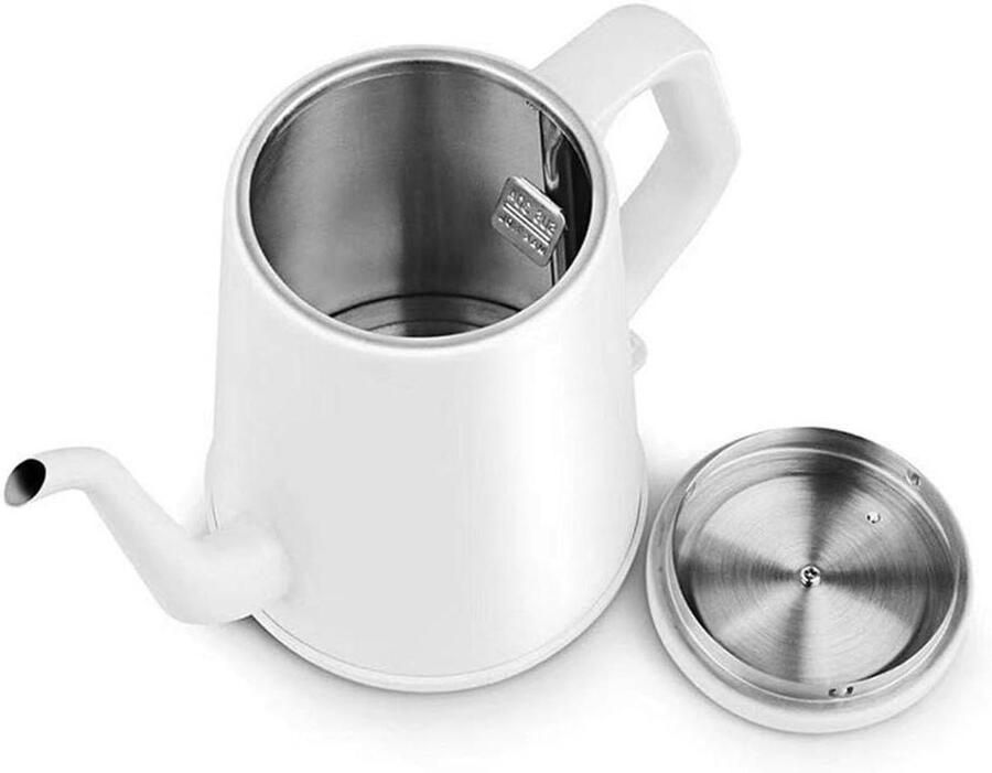 Elektrische Waterkoker RVS Snel Water Koken Automatische Uitschakeling 1L Wit