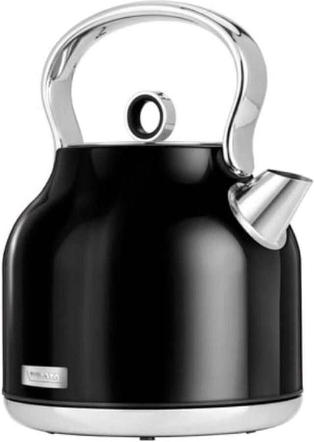 Elektrische waterkoker RVS Snel water koken Retrostijl design 17 liter Zwart
