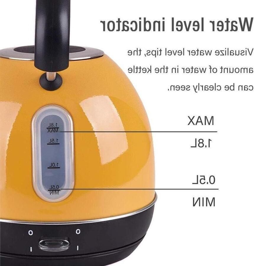 Elektrische Waterkoker Snel Koken Koffie Thee Automatische Uitschakeling 1.8 Liter Groen