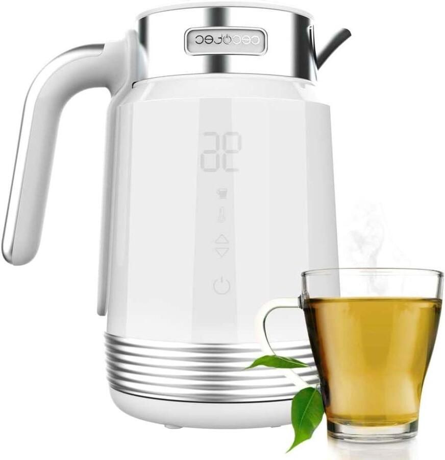 Elektrische Waterkoker Snel Koken Koffie Thee Instelbare Temperatuur 17 Liter Wit