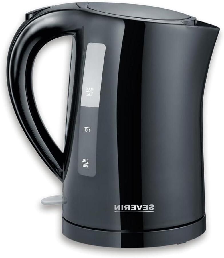 Elektrische Waterkoker Snel Koken Warme Dranken Draadloos 360° 1.5 Liter Zwart