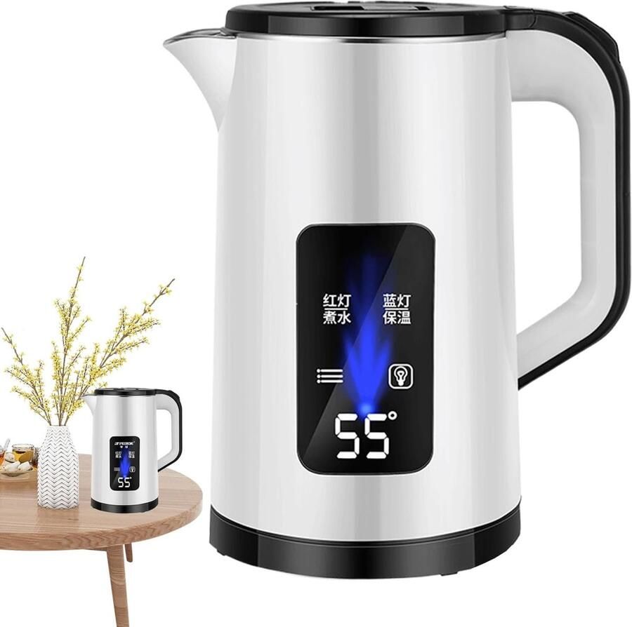 Elektrische Waterkoker Snel Water Koken Keuken Essentieel Automatische Uitschakeling 28x22x20 cm Wit