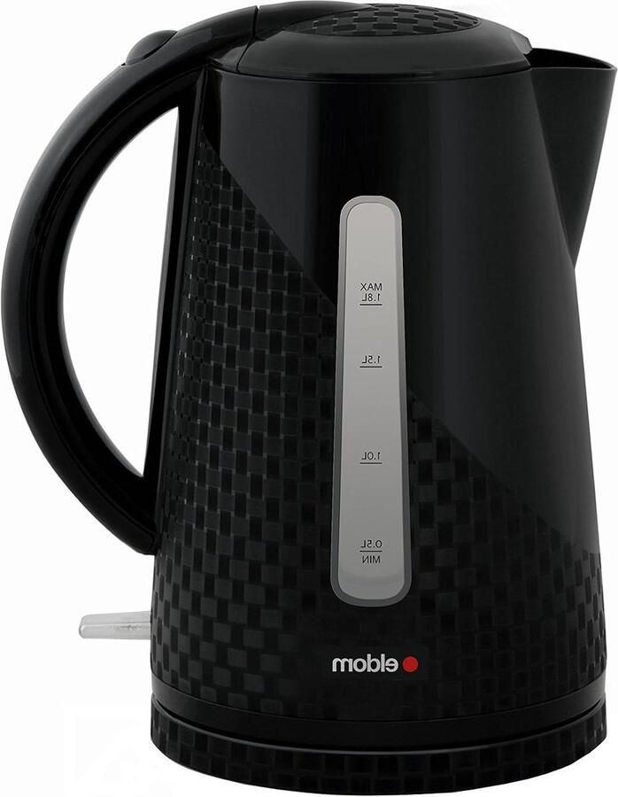 Elektrische Waterkoker Snel Water Koken Koffie en Thee Hoogwaardige Componenten 1.7 Liter Zwart