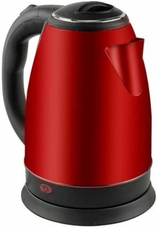Elektrische Waterkoker Snel Water Koken Koffie Thee Maken Groot Volume 2 Liter Rood