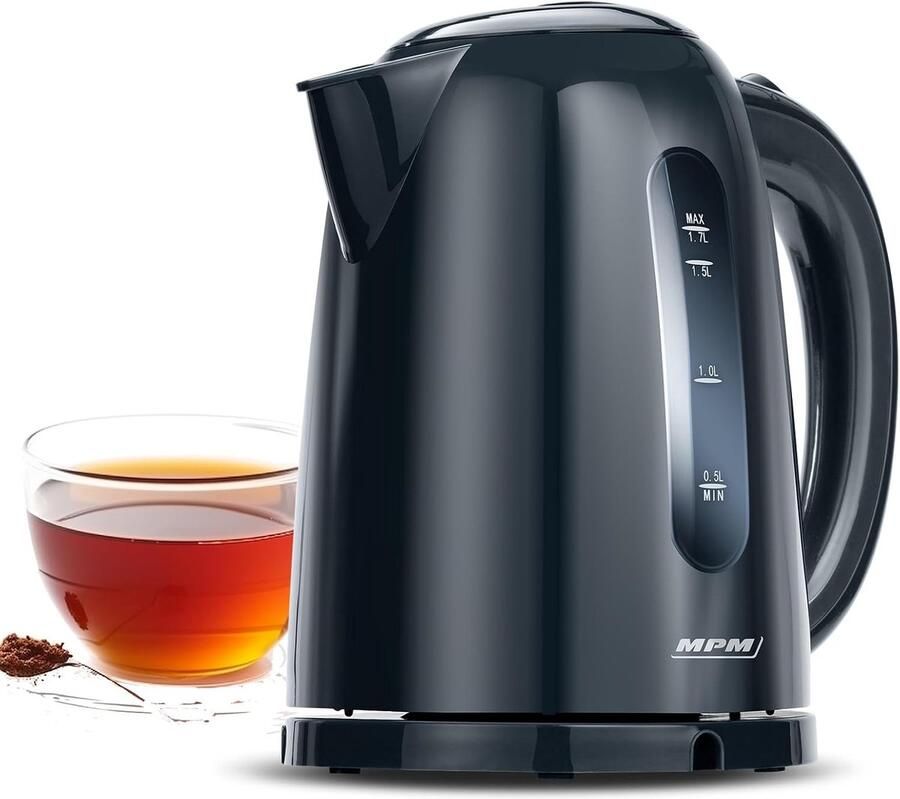 Elektrische Waterkoker Snel Water Koken Warme Dranken Automatische Uitschakeling 17 Liter Capaciteit Zwart