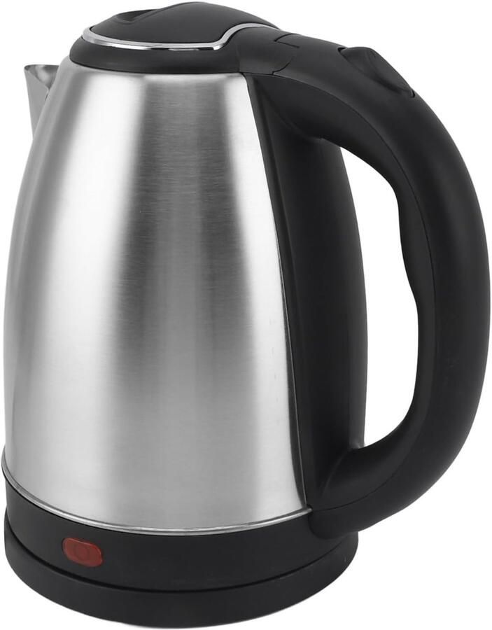 SnelShoppen Elektrische Waterkoker 2 Liter 1000 W RVS Snelle Koker voor Thee Koffie Automatische Uitschakeling Eenvoudige Reiniging EU Stekker