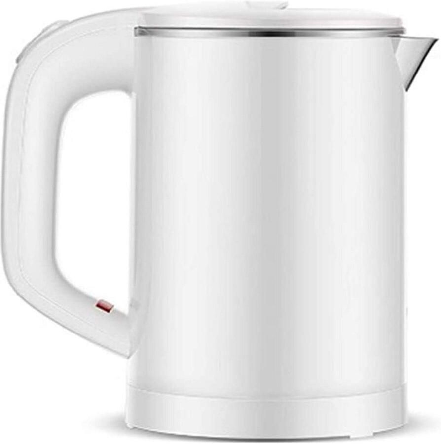 Elektrische Waterkoker Snelkokende Waterkoker Koffie en Thee Dubbelwandig Ontwerp 0.6L Wit