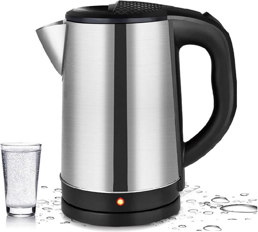 Elektrische Waterkoker Snelkoker Heetwater Dranken Bereiden Automatische Uitschakeling 2.3 Liter Zilver