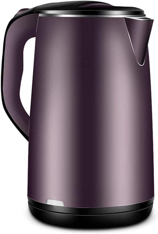 Elektrische Waterkoker Snelkoker Koffie en Thee Dubbele Wand 1.8 Liter Rood