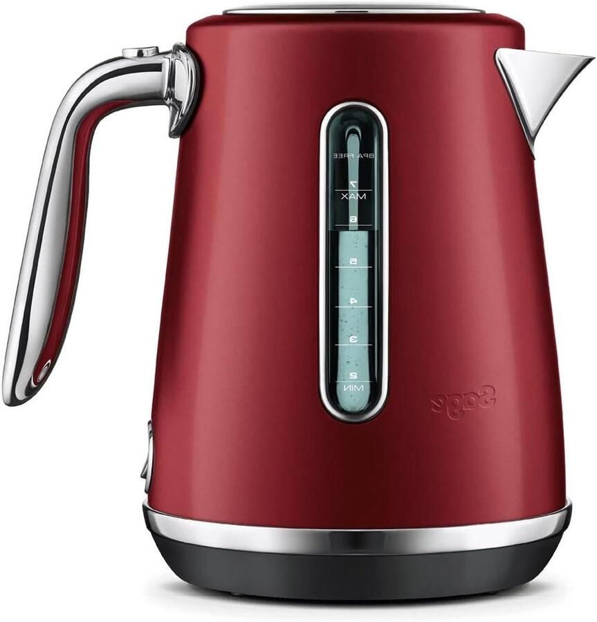 Elektrische Waterkoker Snelkoker Luxe Drinken Bereiden Soft Open Deksel 17L Rood