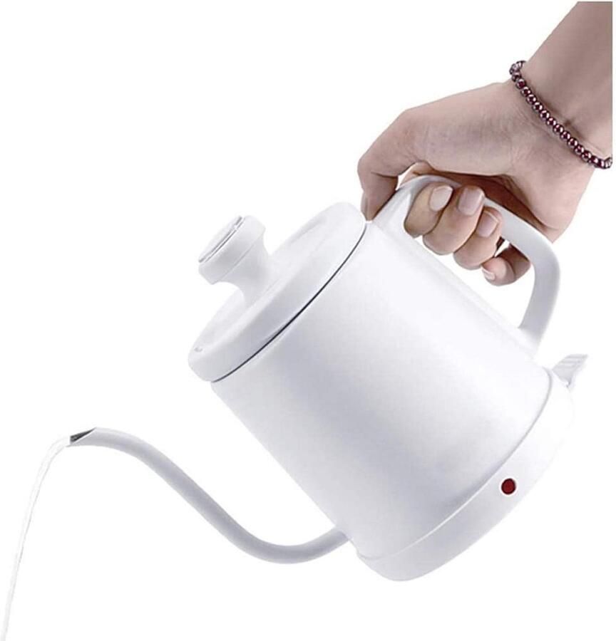 Elektrische Waterkoker Snelkoker RVS Thee en Koffie Zwanenhals Precisie Wit Zwart