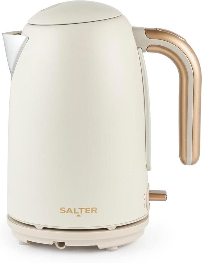 Elektrische Waterkoker Snelkoker Snel Water Koken Anti-kalkfilter 1.7 Liter Beige
